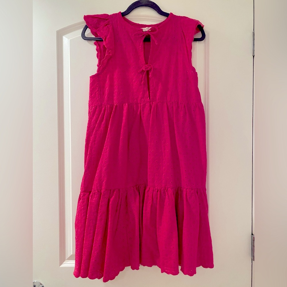 India Collection by Emerson Fry Pink Eyelet Dress, size M/L